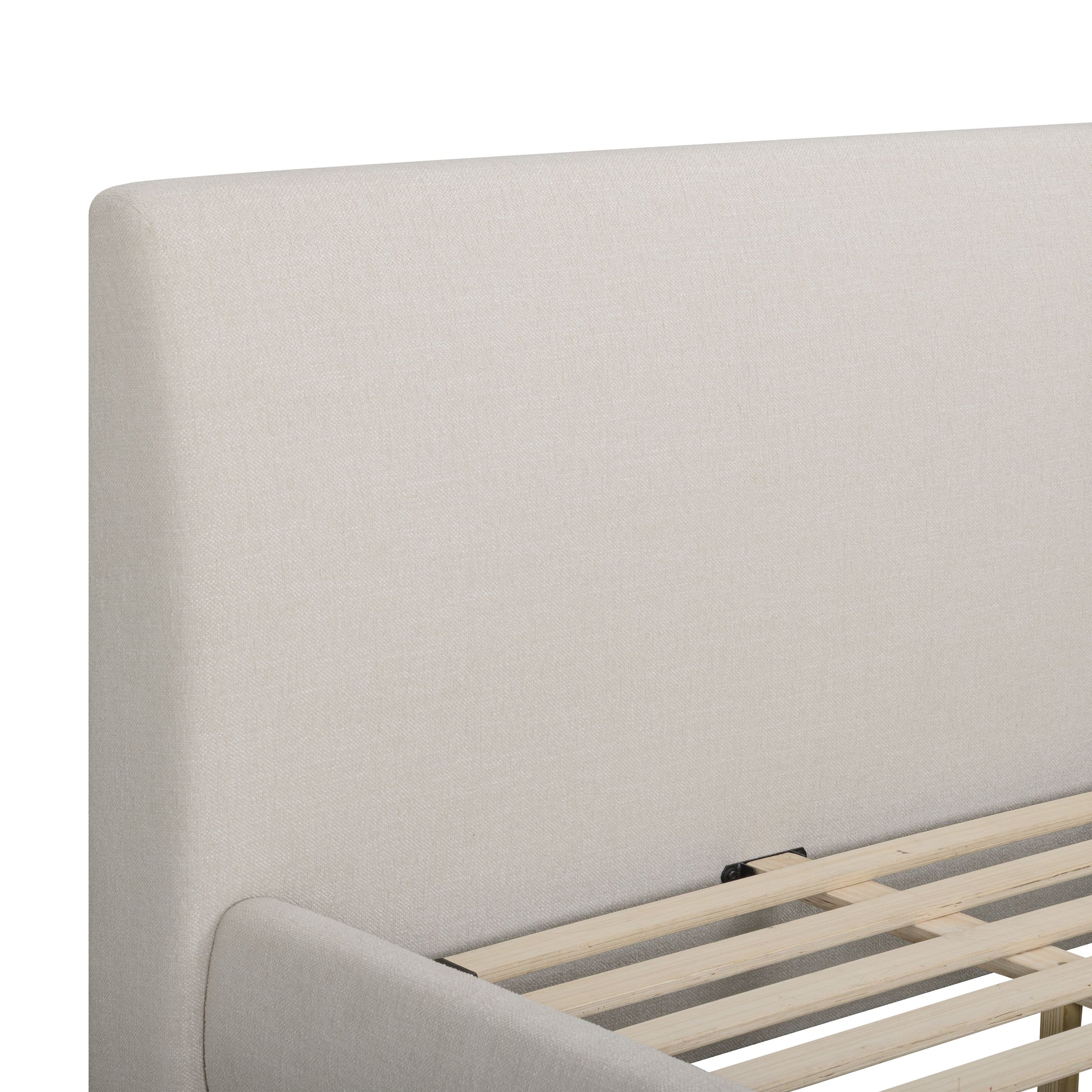 Rayne Textured Fabric Bed - Cream / Queen - Image 4
