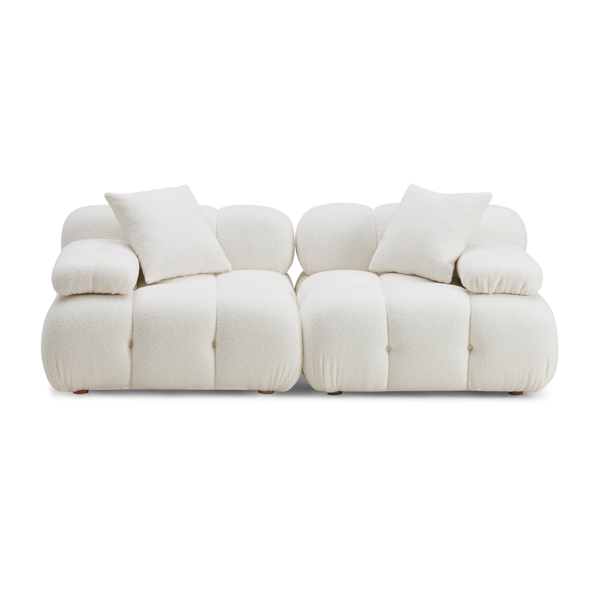 Calliope 79" Modular Loveseat - Cream - Image 3
