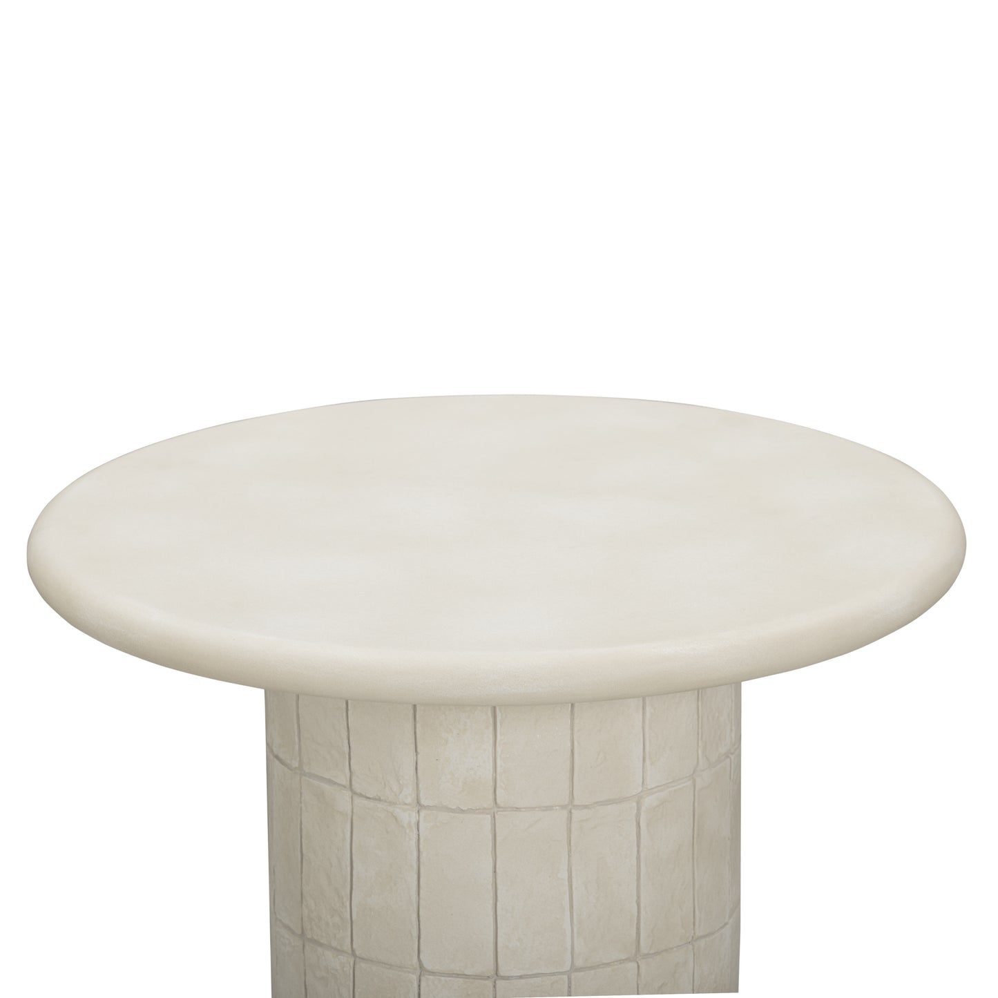 Fafo Beige Indoor/Outdoor Concrete Side Table - Image 3