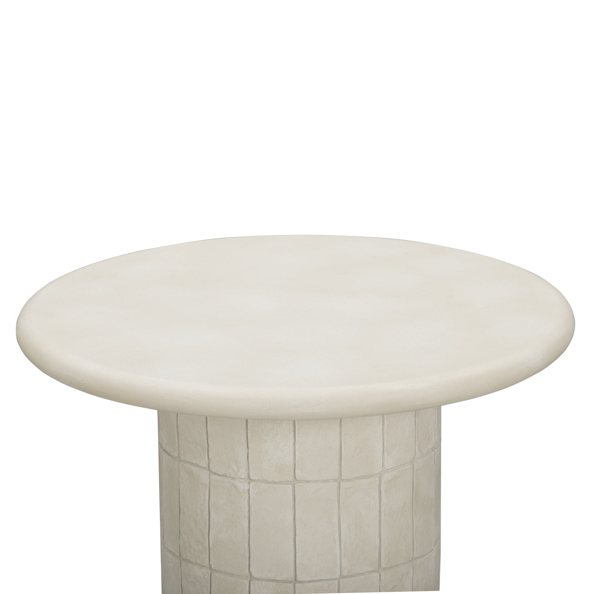 Fafo Beige Indoor/Outdoor Concrete Side Table - Image 3