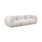 Arezza 115" Stone White Contract-Grade Basketweave Chenille Modular Sofa - Image 3