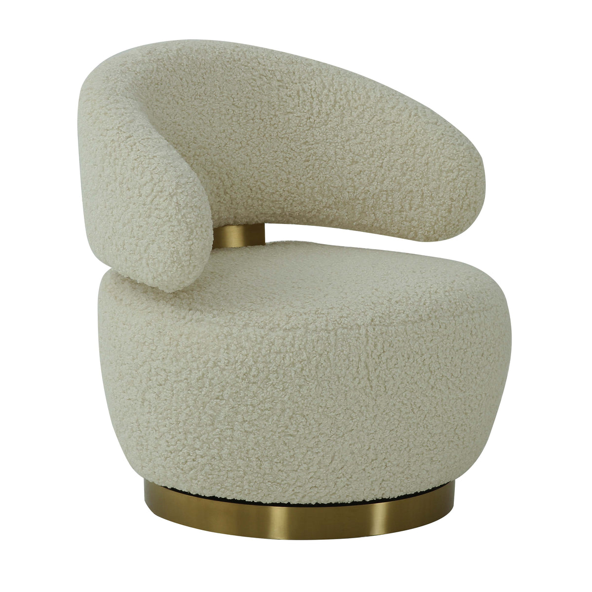 Austin Swivel Accent Chair - Beige - Image 1