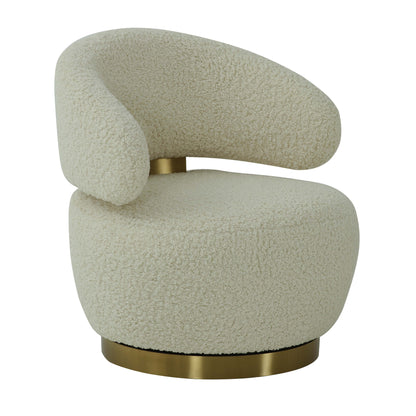Austin Swivel Accent Chair - Beige - Image 1