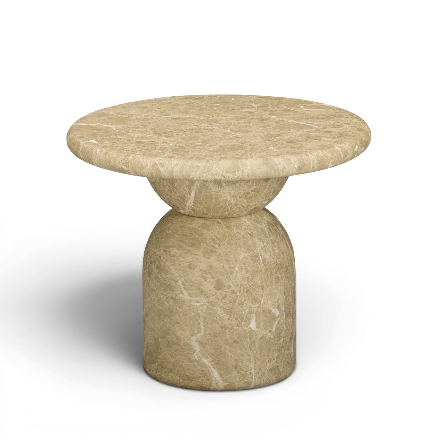 Cynthia Light Emperador Faux Marble Indoor/Outdoor Side Table - Image 2