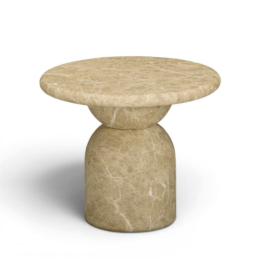 Cynthia Light Emperador Faux Marble Indoor/Outdoor Side Table - Image 2
