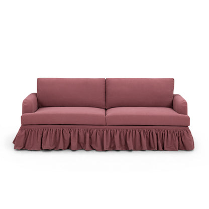Gertrude Upcycled Performance Fabric Sofa - Plum - Image 1