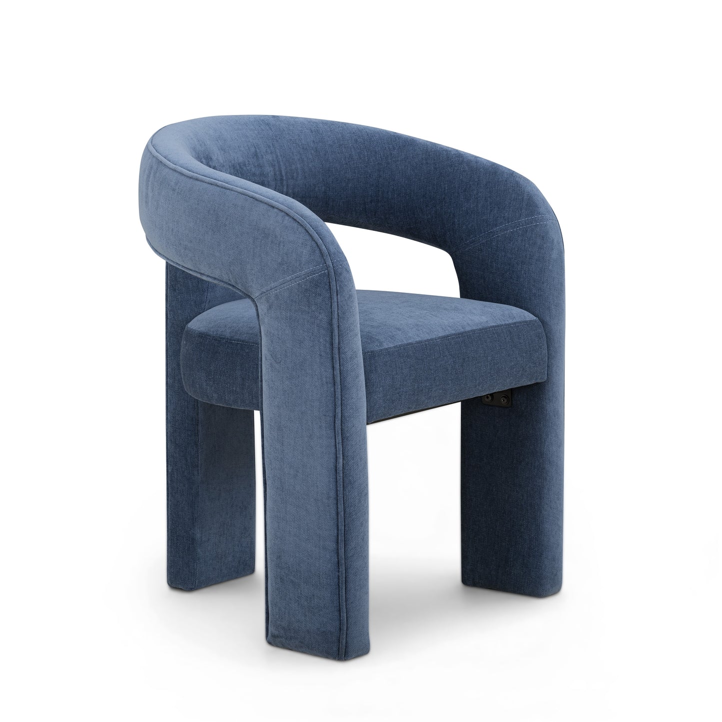 Malone Denim Blue Performance Fabric Dining Chair - Image 2