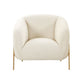 Kandra Accent Chair by Inspire Me! Home Decor - Cream - Image 3