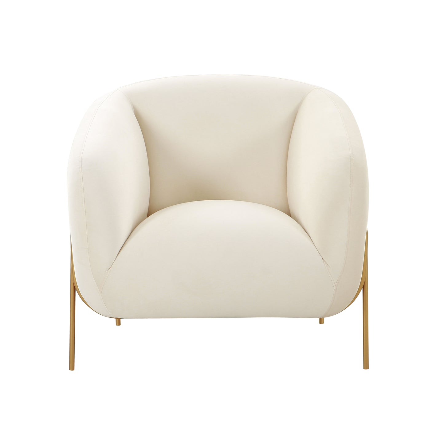 Kandra Accent Chair by Inspire Me! Home Decor - Cream - Image 3