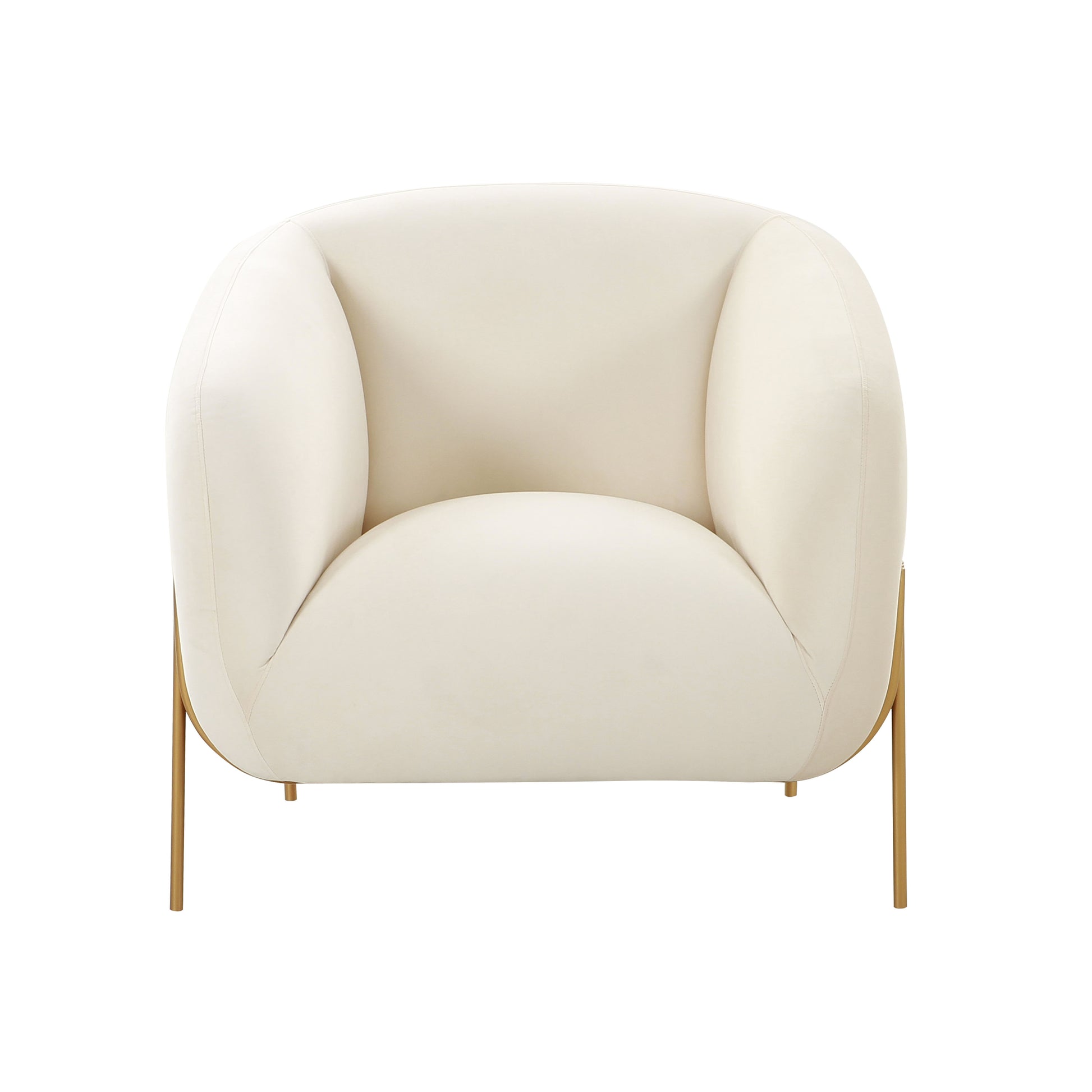 Kandra Accent Chair by Inspire Me! Home Decor - Cream - Image 3