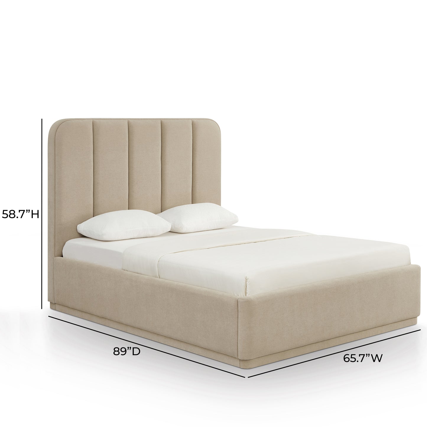 Parker Bed - Tan / Queen - Image 10