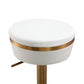 Astro Performance Vegan Leather Adjustable Stool - White - Image 6
