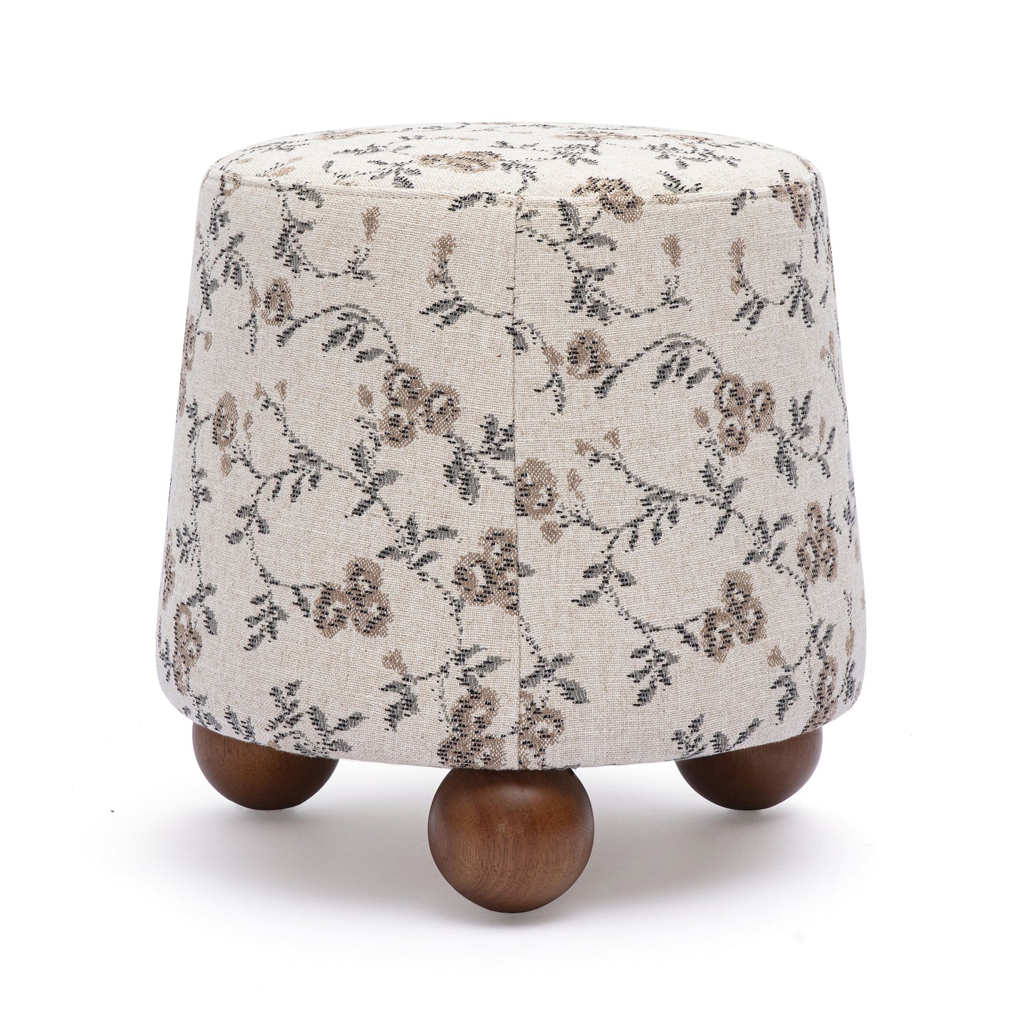 Jaine Ottoman - Beige Floral - Image 2