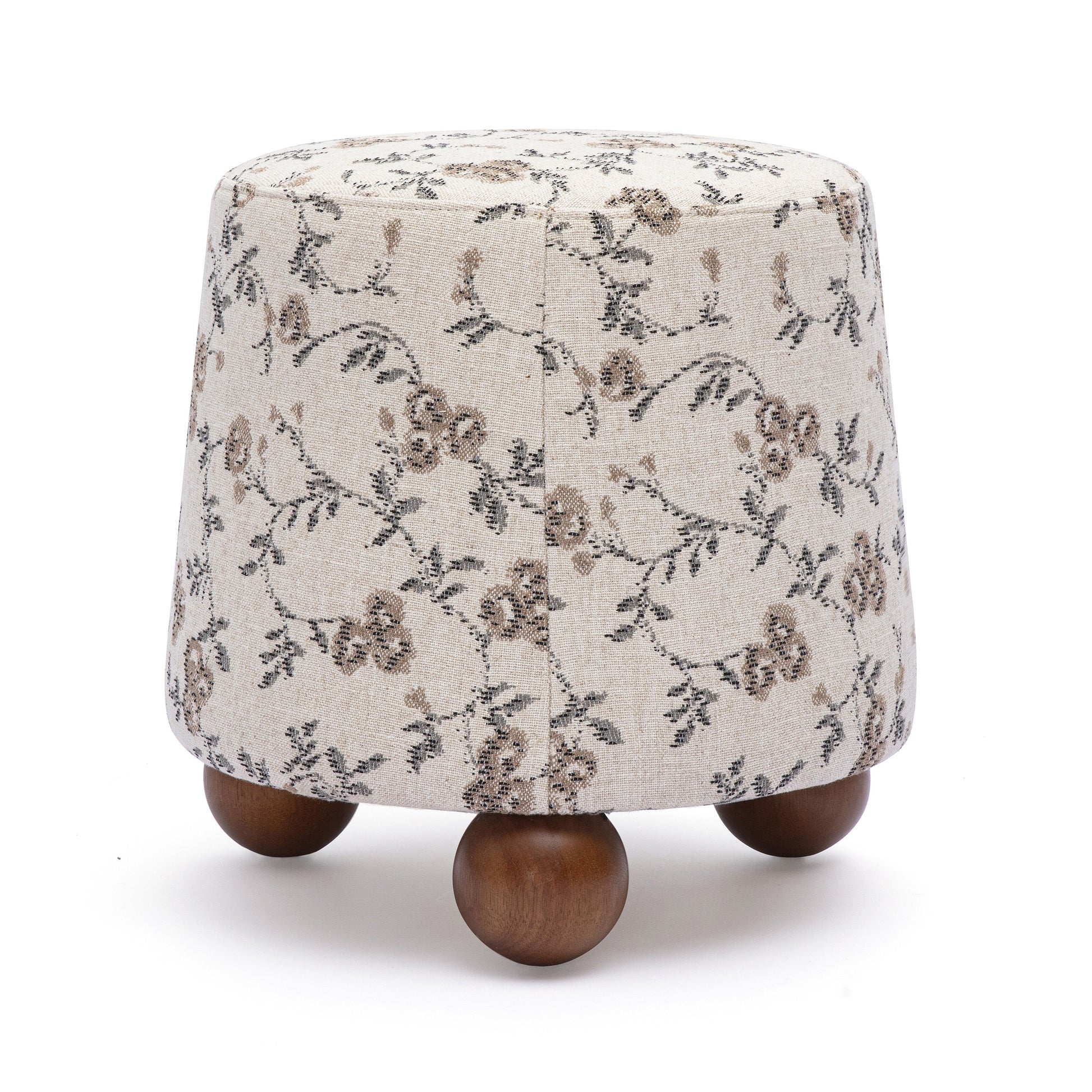 Jaine Ottoman - Beige Floral - Image 2
