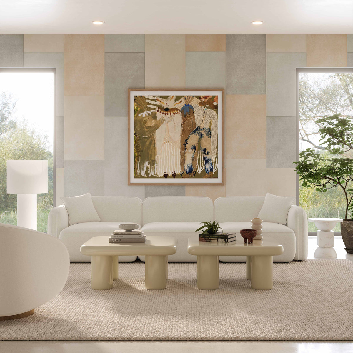 Travie 112" Modular Sofa - Sand - Image 2