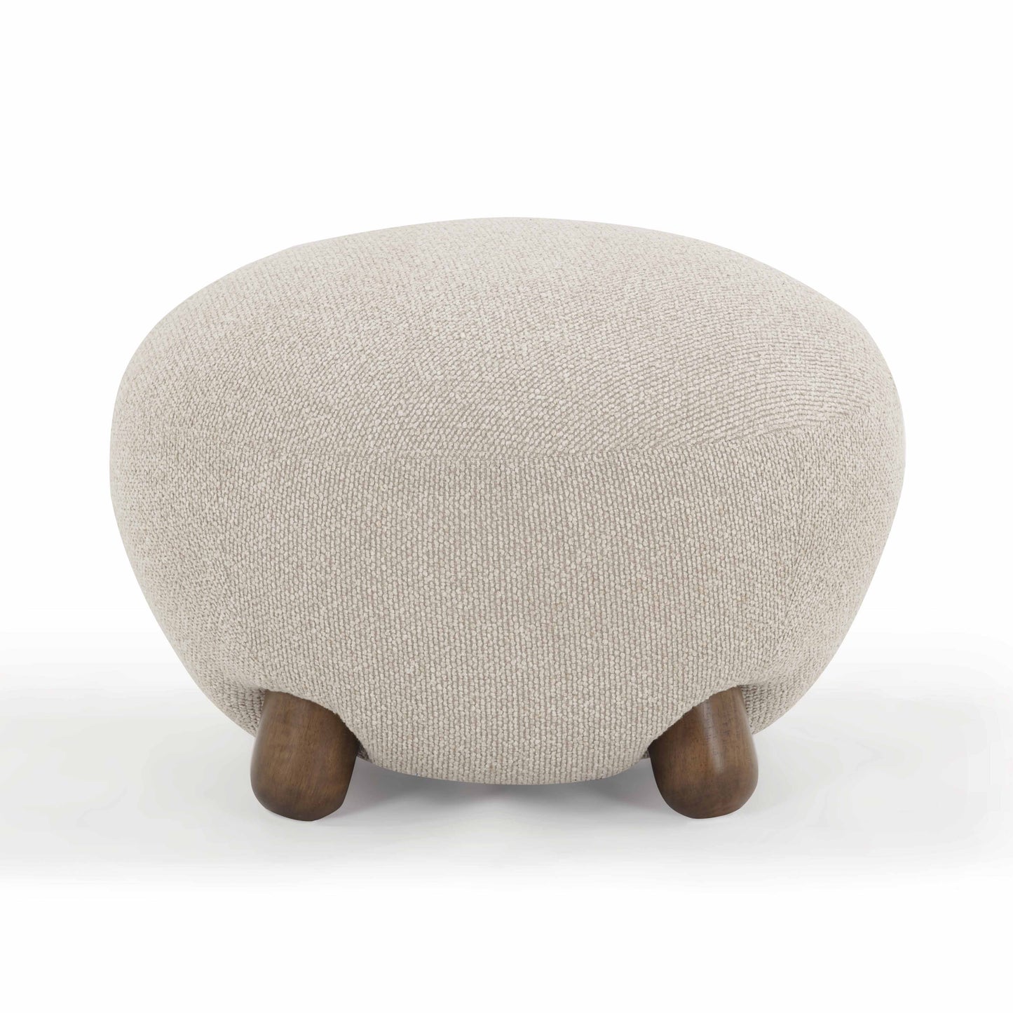 Pucker Ottoman - Warm Grey - Image 3