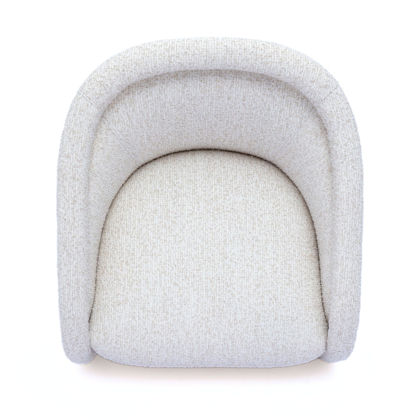 Clarke Cream Performance Boucle Swivel Accent Chair - Image 4