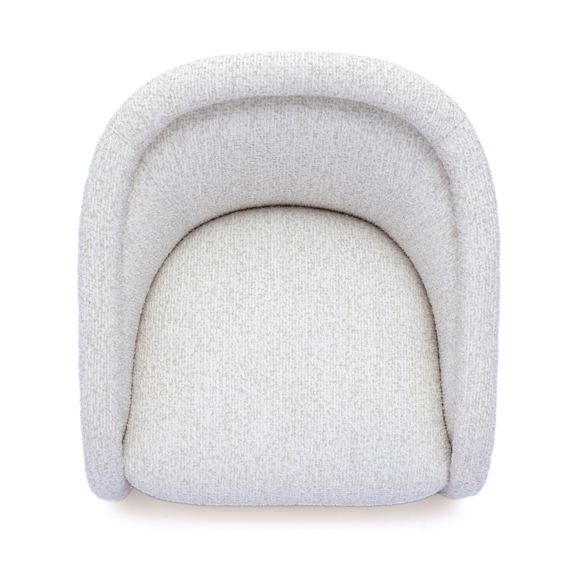Clarke Cream Performance Boucle Swivel Accent Chair - Image 4
