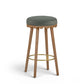 Oodle Green Performance Vegan Mohair Light Walnut Bar Stool - Image 1