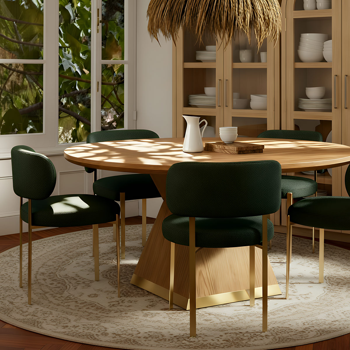 Margaret Dining Chair - Green - Image 2