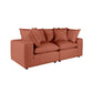 Cali 80" Modular Loveseat - Rust - Image 3