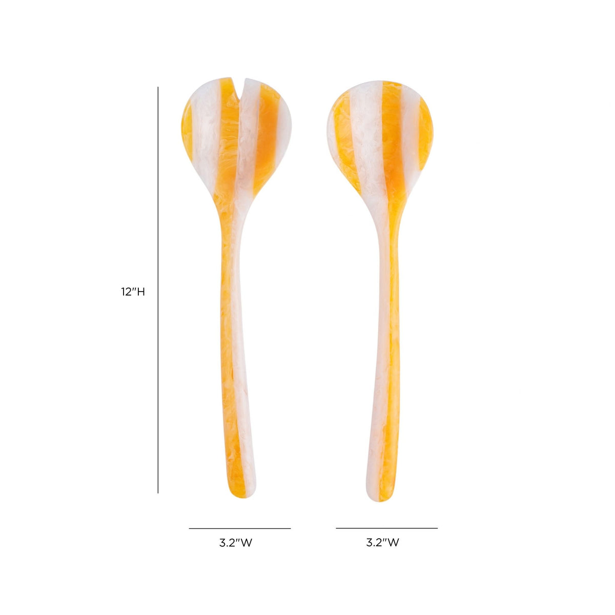 Lolly Striped Resin Salad Serving Spoons - Image 4