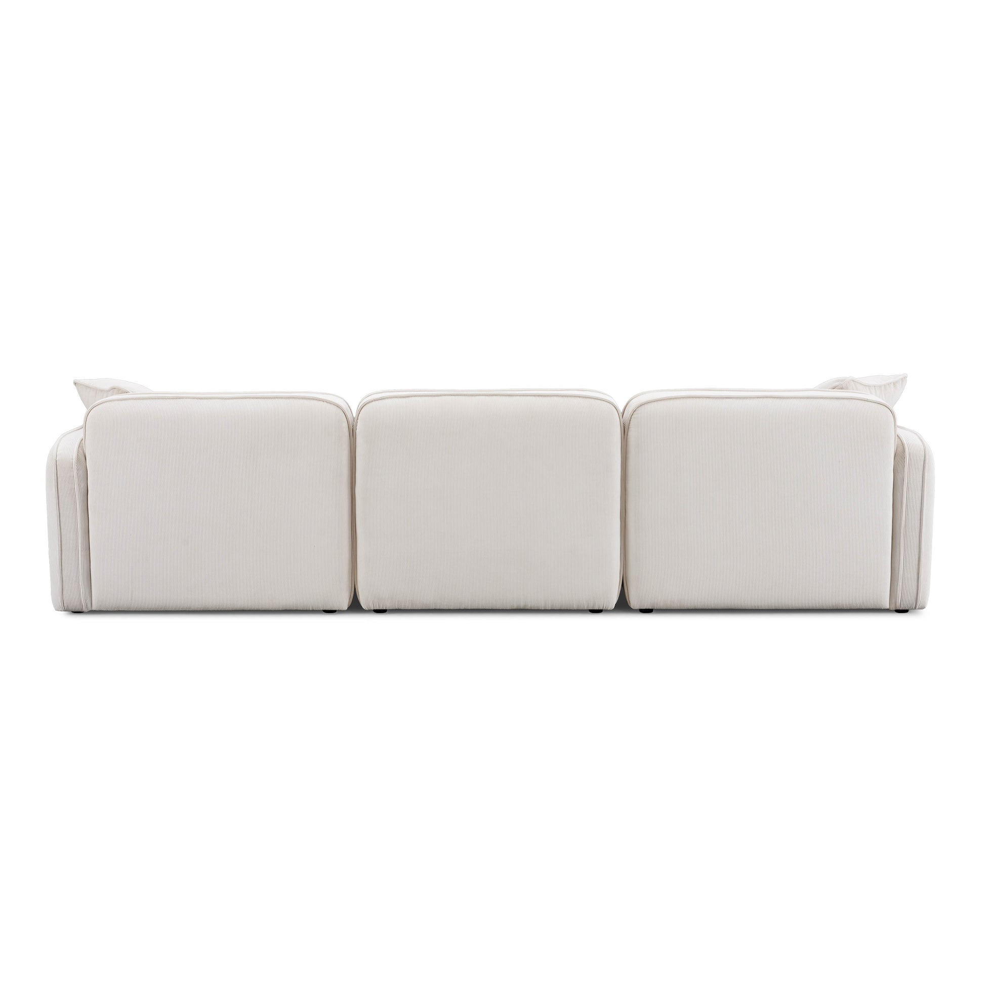 Travie 112" Modular Sofa - White Sand - Image 4