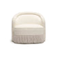 Pamela Tasseled Lounge Accent Chair - Cream - Image 3