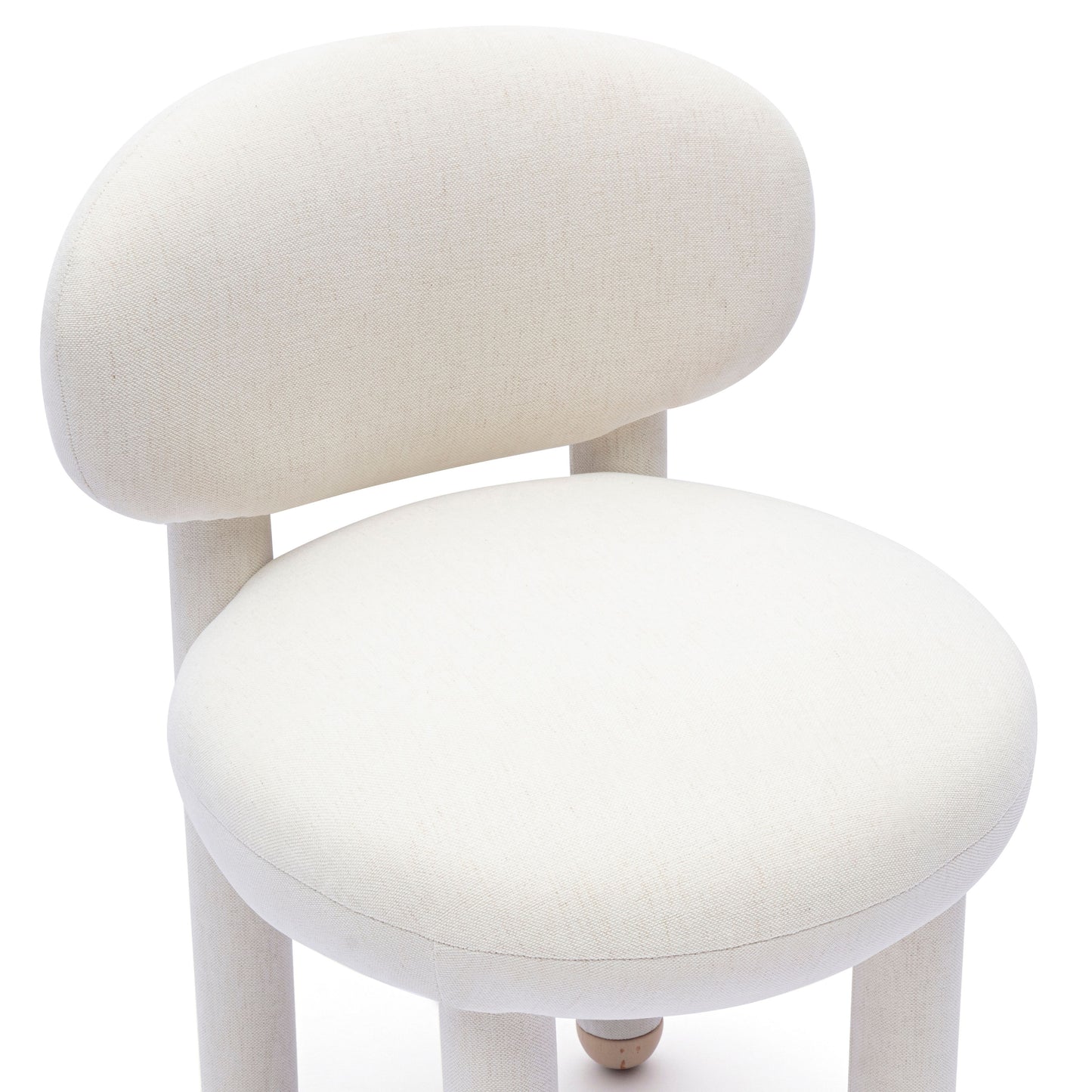 Manu Performance Fabric Side Chair - Cream - Image 3