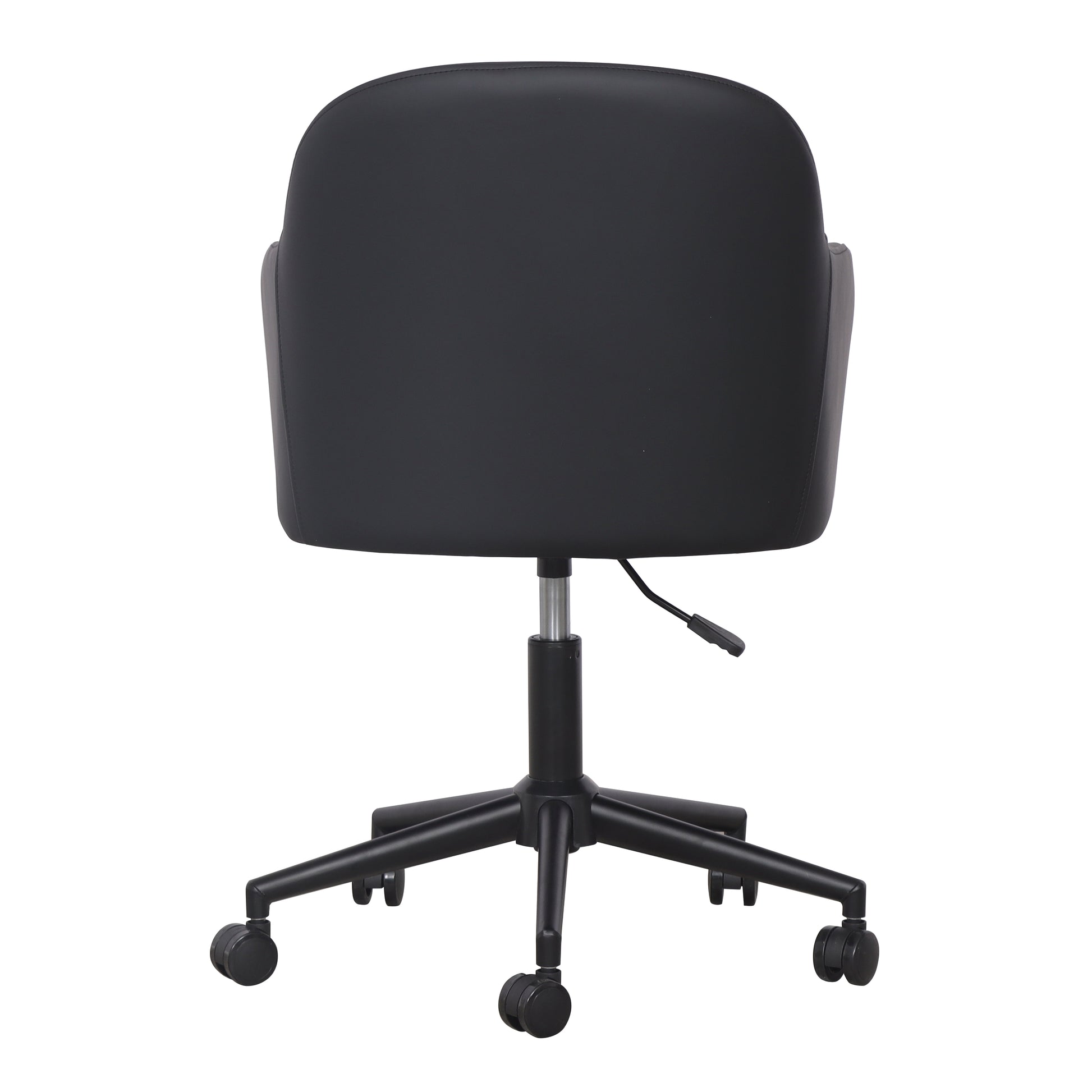 Sydney Performance Vegan Leather Office Desk Chair - Black - Image 5