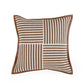 Kora 20" Brown Cotton Jute Throw Pillow - Image 1