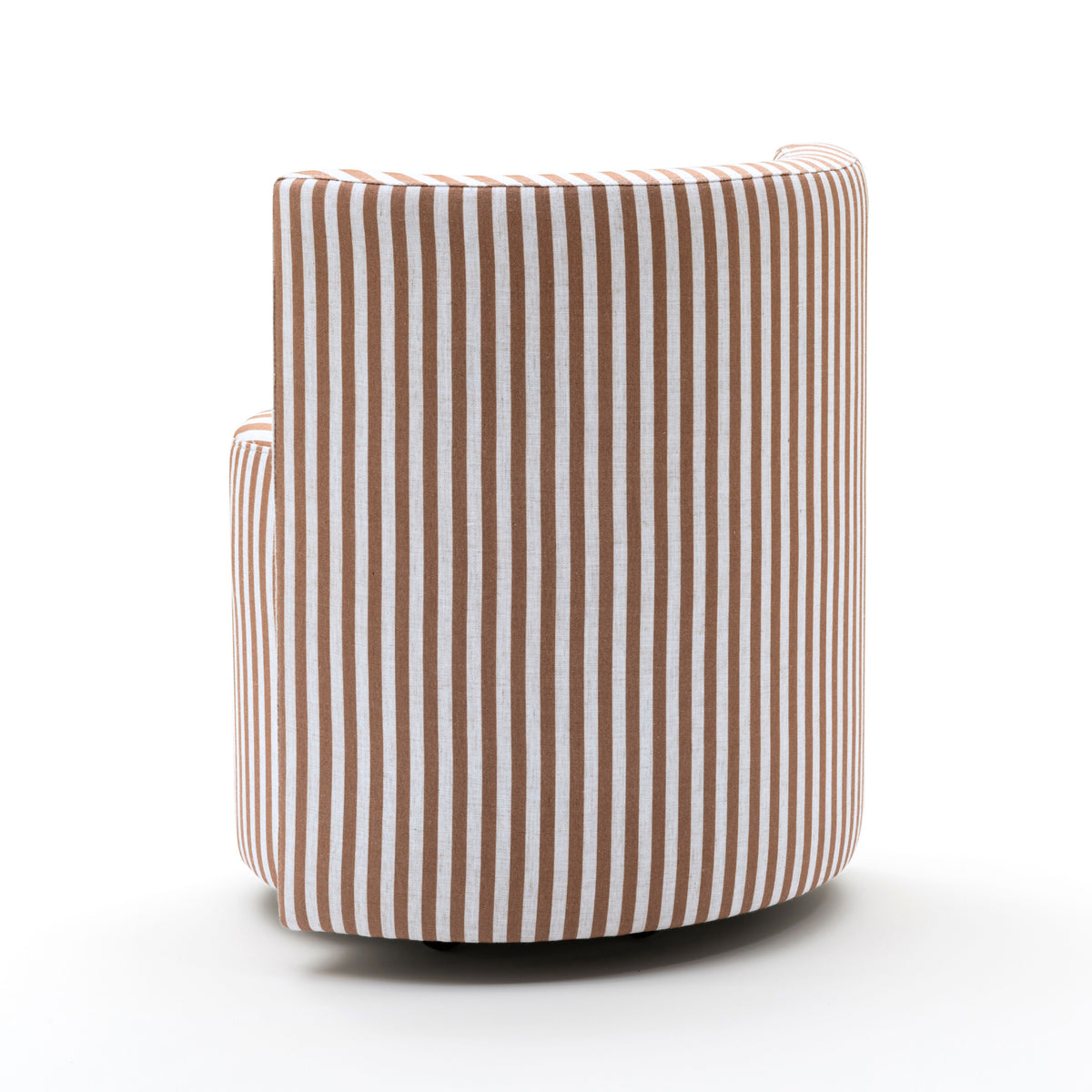 Alyssa Rolling Desk Chair - Brown - Image 4