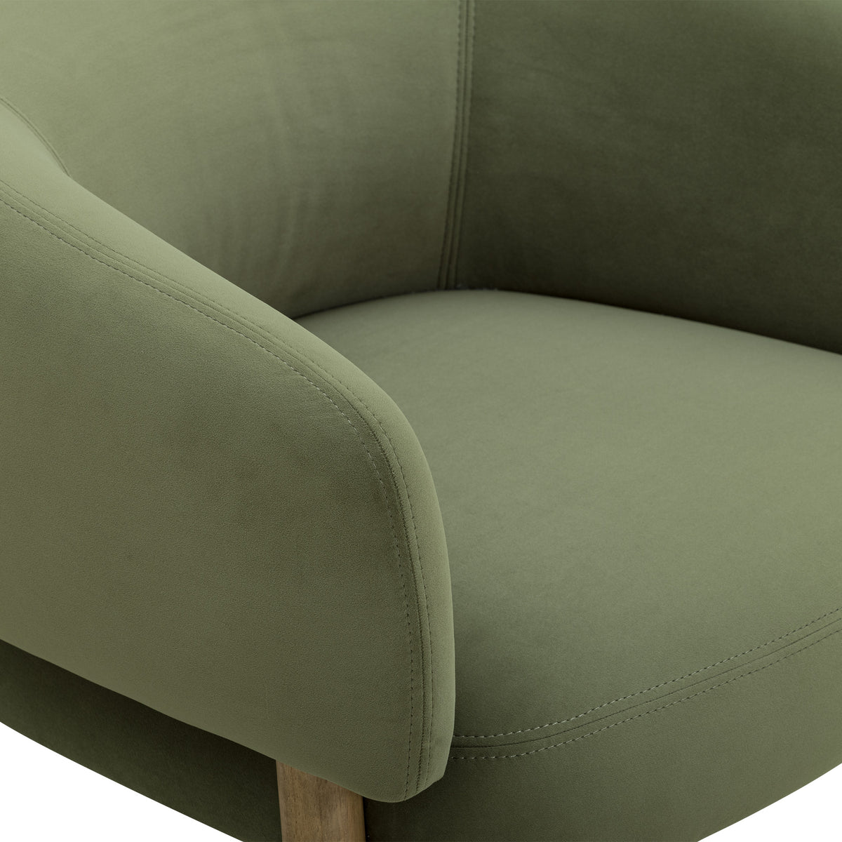 Foxy Performance Fabric Accent Chair - Olive Green - Image 7