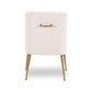 Beatrix Performance Velvet Dining Chair - Cream - Image 4