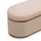 Olivier 41" Oval Storage Ottoman - Ivory - Image 8
