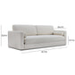 Ryan 91" Sleeper Sofa - Cream - Image 9