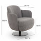 Solange Swivel Accent Chair - Grey - Image 6