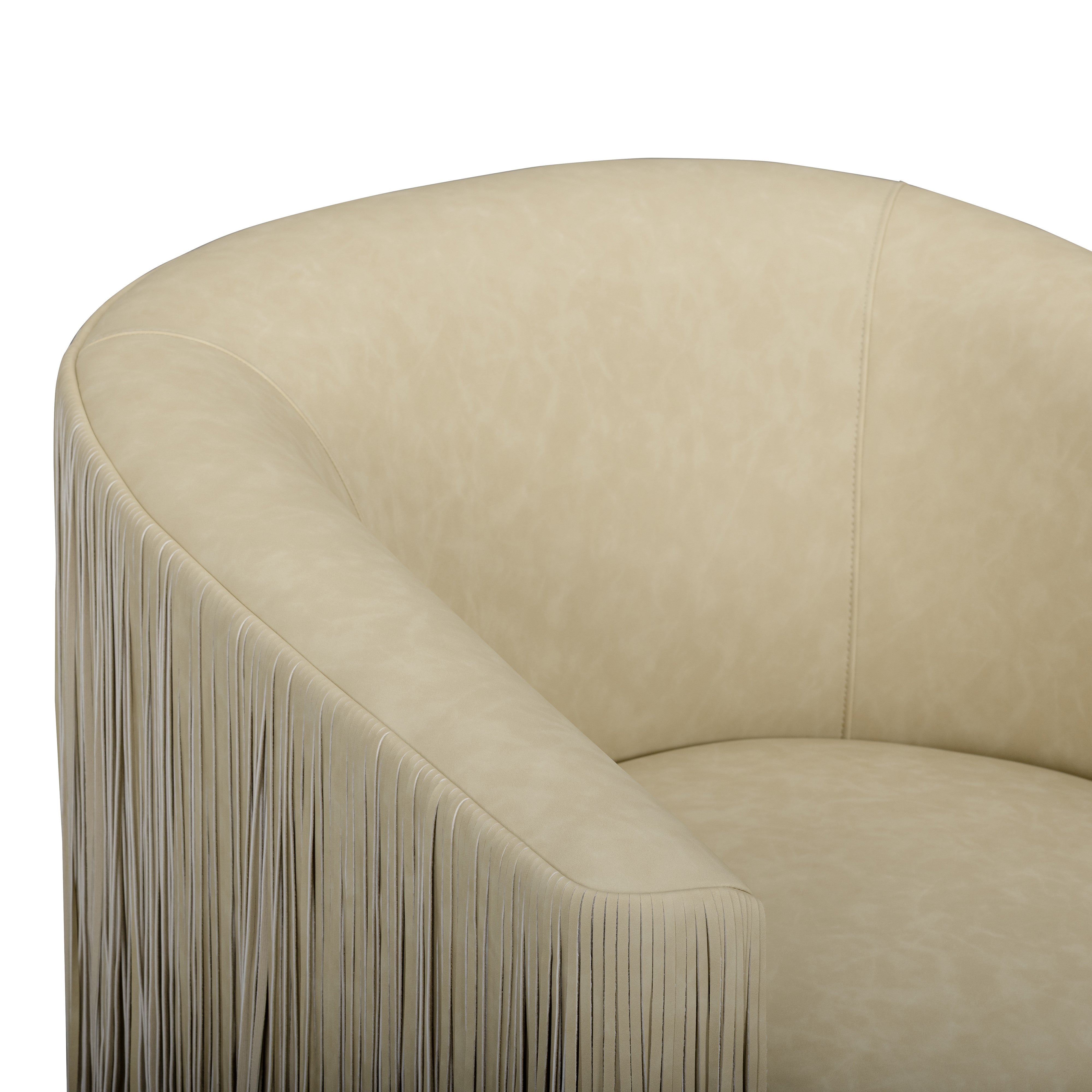 TOV Furniture Shag Me Swivel Accent Chair - Thumbnail 3