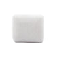 Arezza Stone White Contract-Grade Basketweave Chenille Ottoman - Image 5