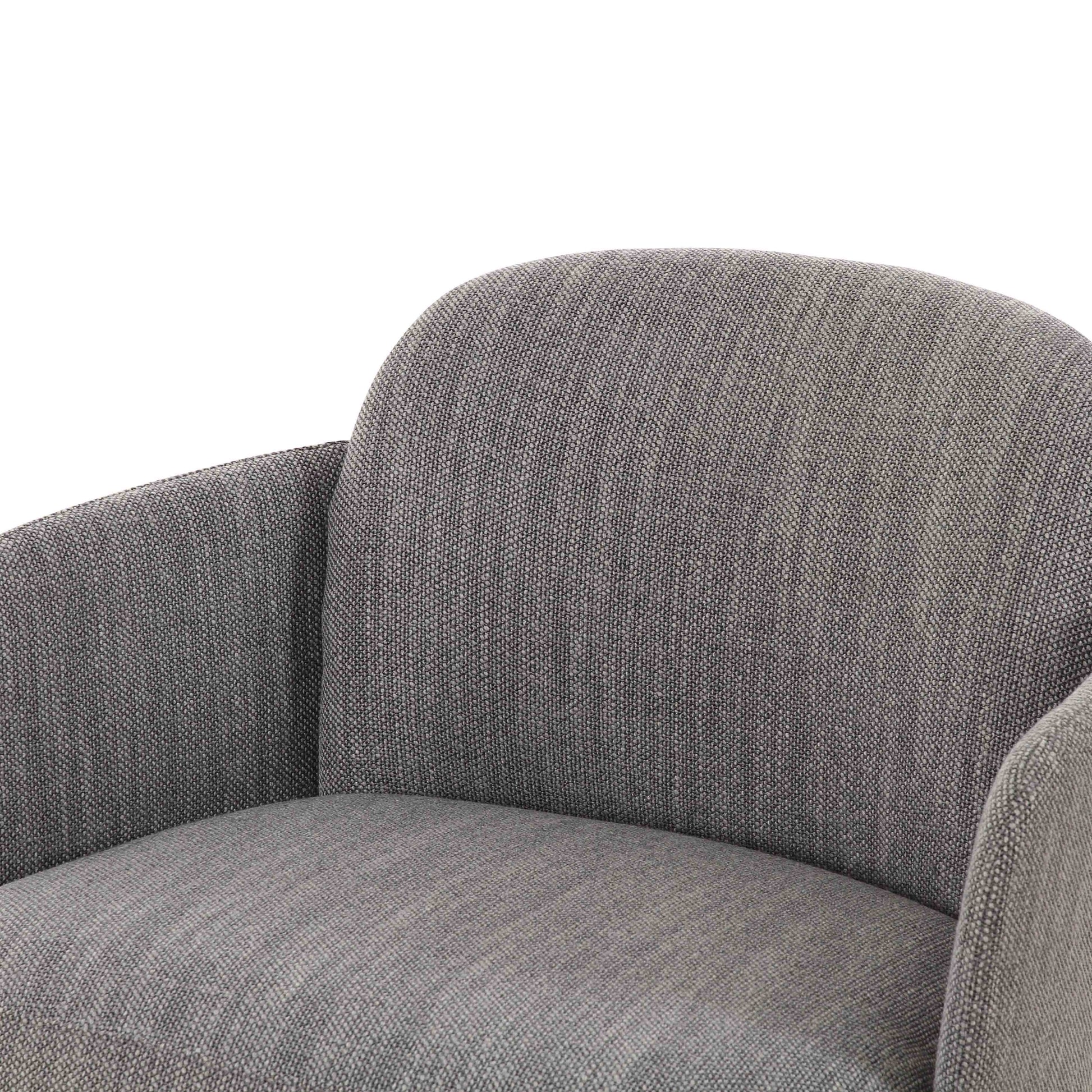 Solange Swivel Accent Chair - Grey - Image 5