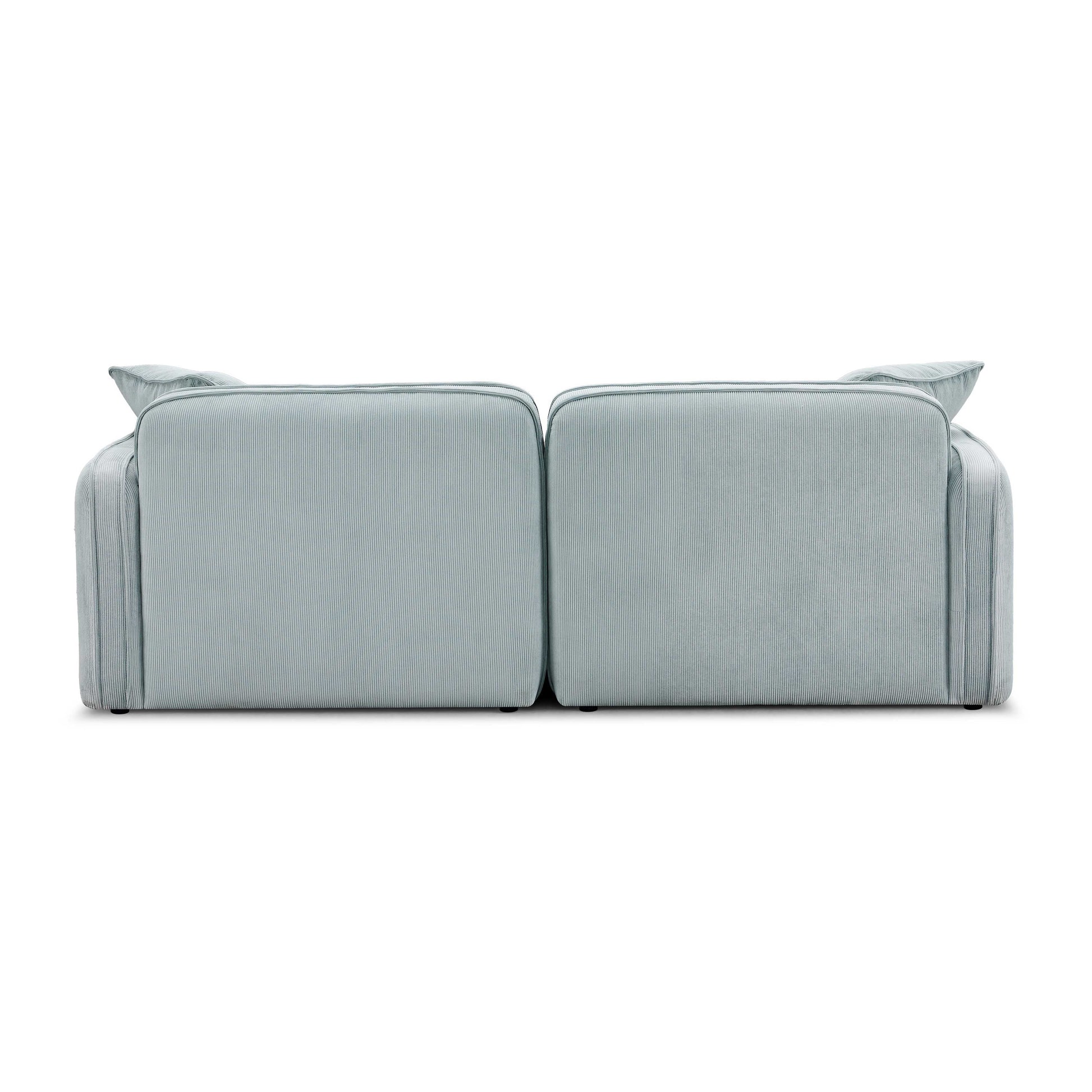 Travie 78" Modular Loveseat - Sea Blue - Image 6