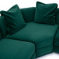 Perry 8-Piece Modular Large U-Sectional - Deep Green - Image 3