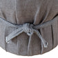 Elsie Grey Linen Upholstered Pouf - Image 5