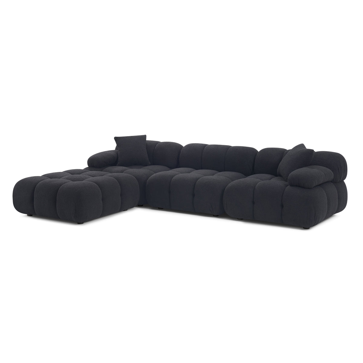 Calliope 4-Piece Performance Modular Sectional - Black - Image 5