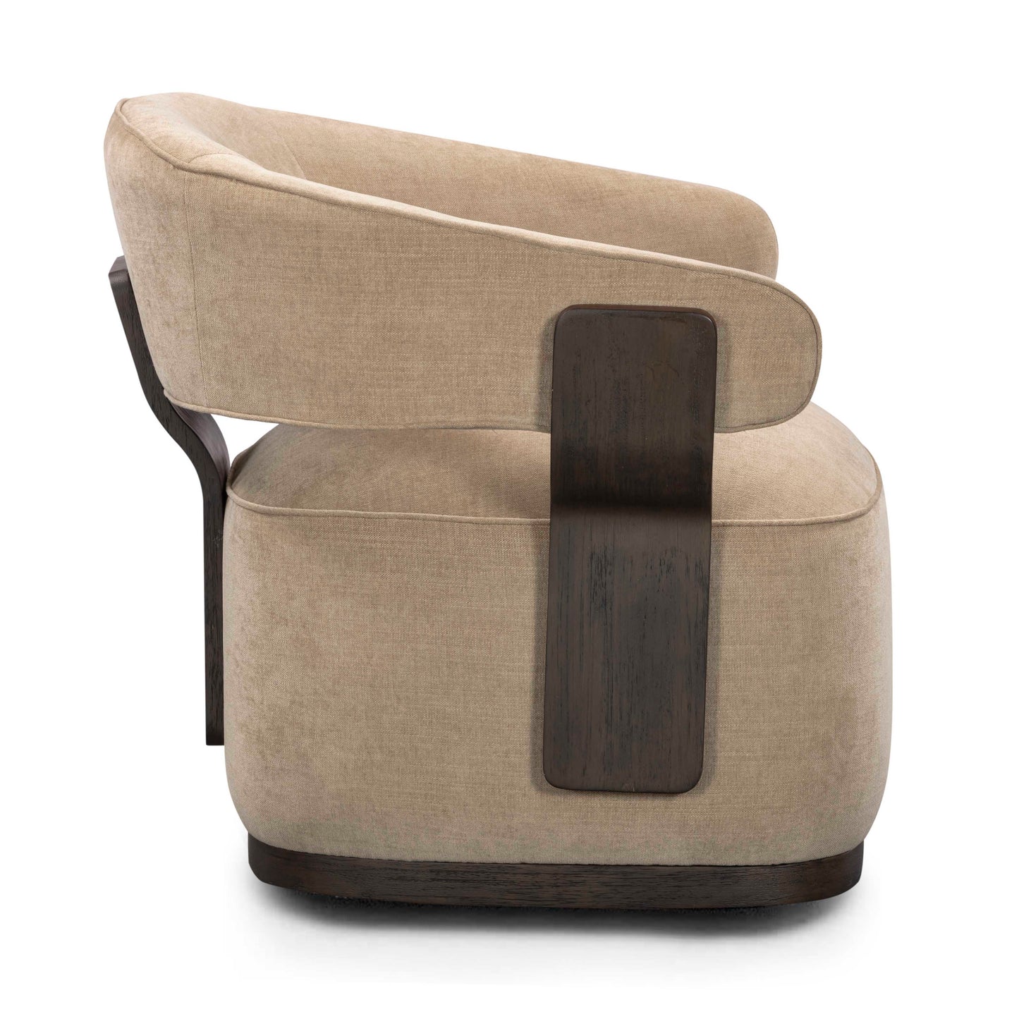 Madison Performance Swivel Accent Chair - Stone - Image 4