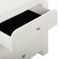 Hump 38" Arched 3-Drawer Bedside Chest - White - Image 4