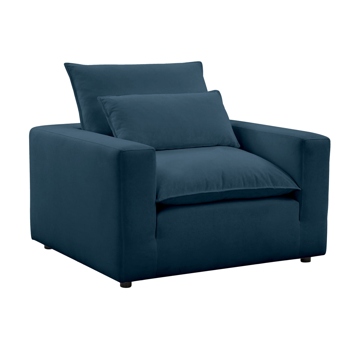 Cali Performance Fabric Armchair - Navy - Image 1