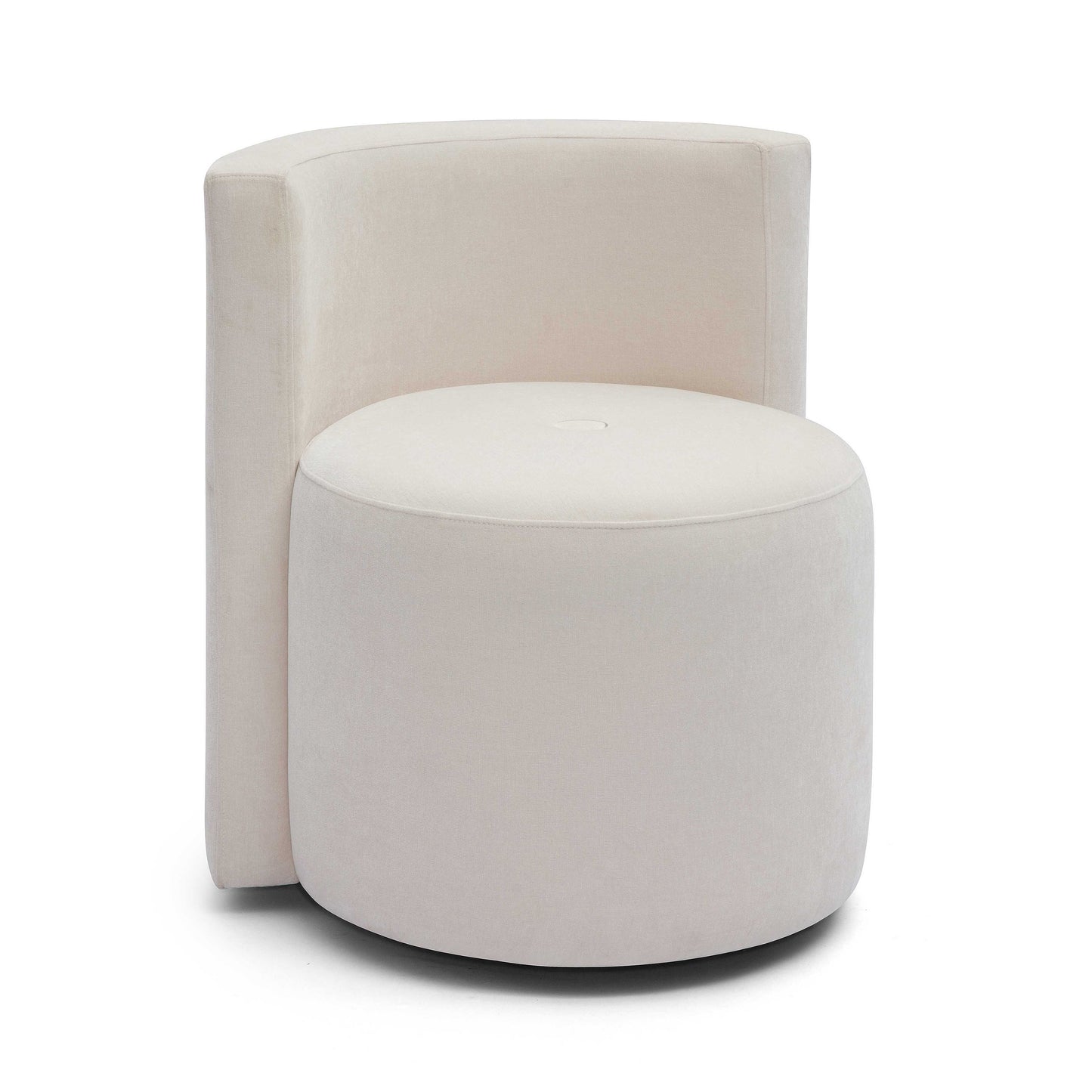 Alyssa Rolling Desk Chair - Cream - Image 1