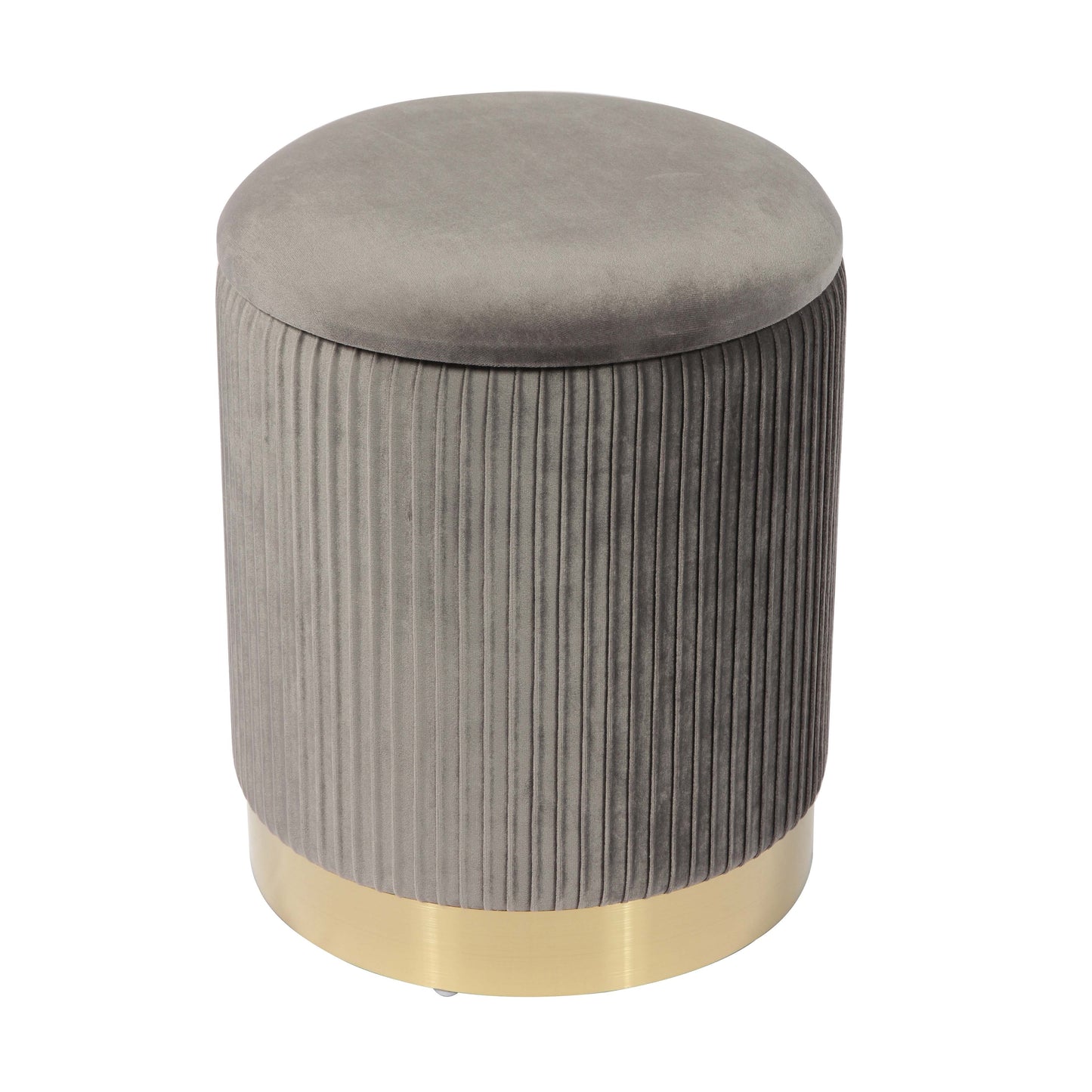 Zoe Storage Ottoman - Grey - Image 3