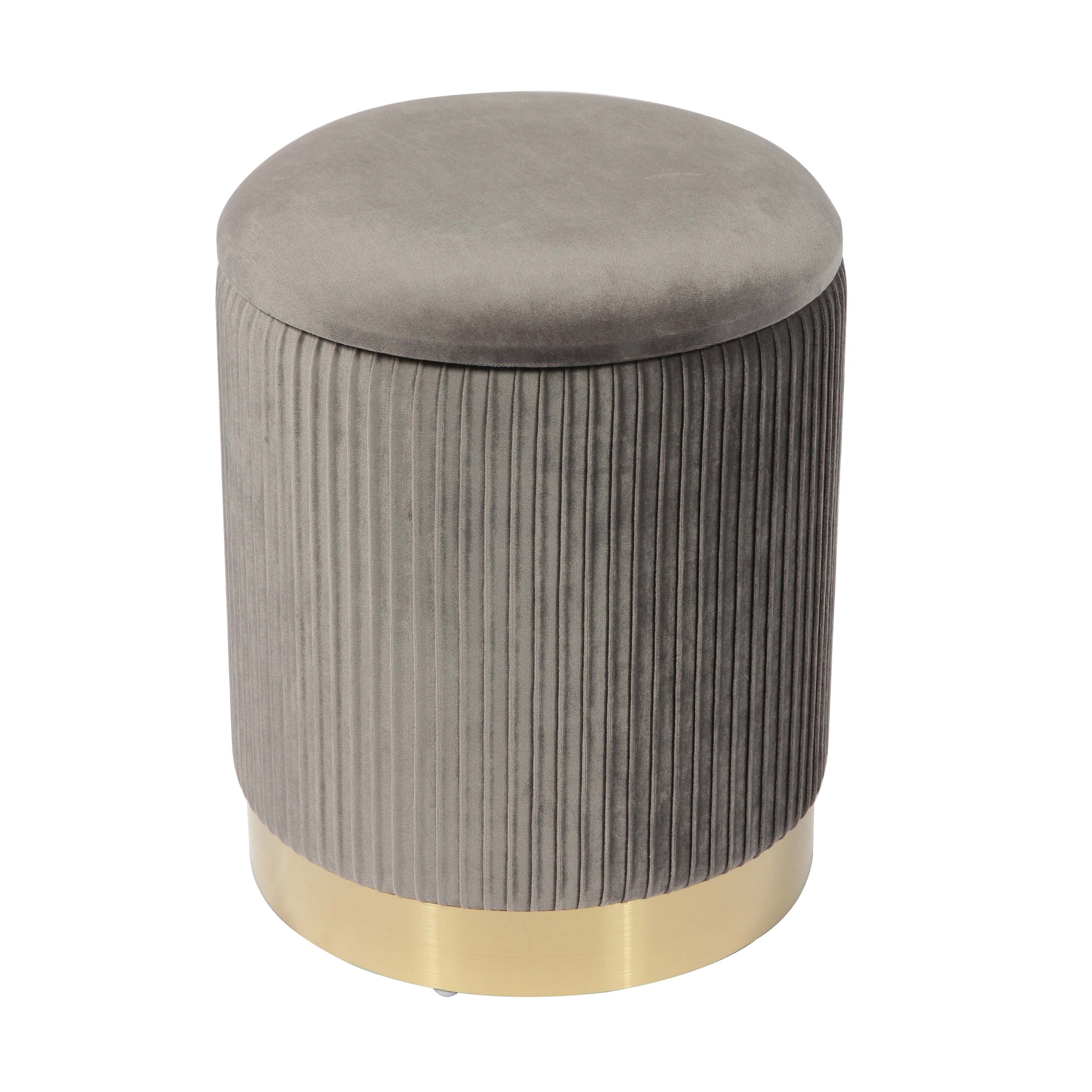 Zoe Storage Ottoman - Grey - Image 3